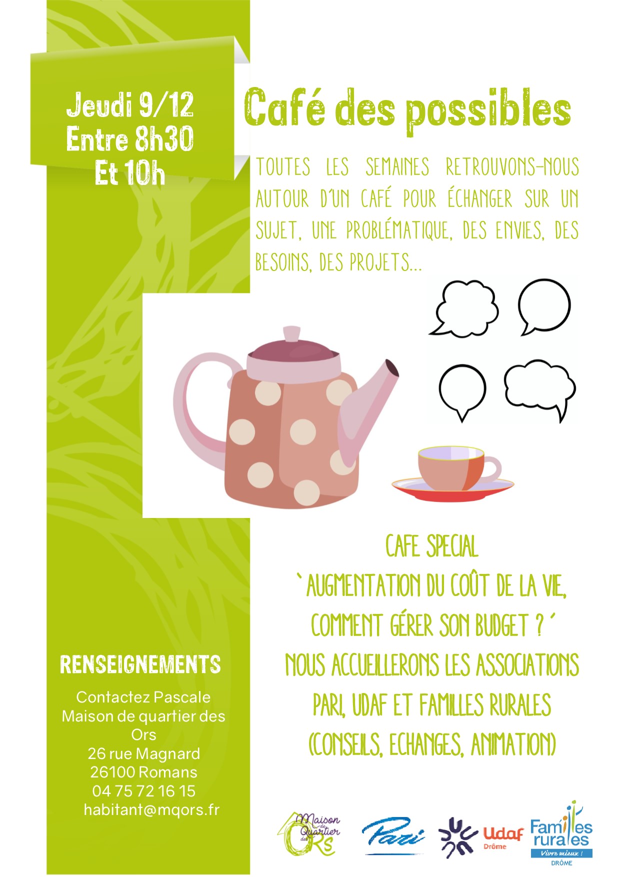 2021 café des possibles budget