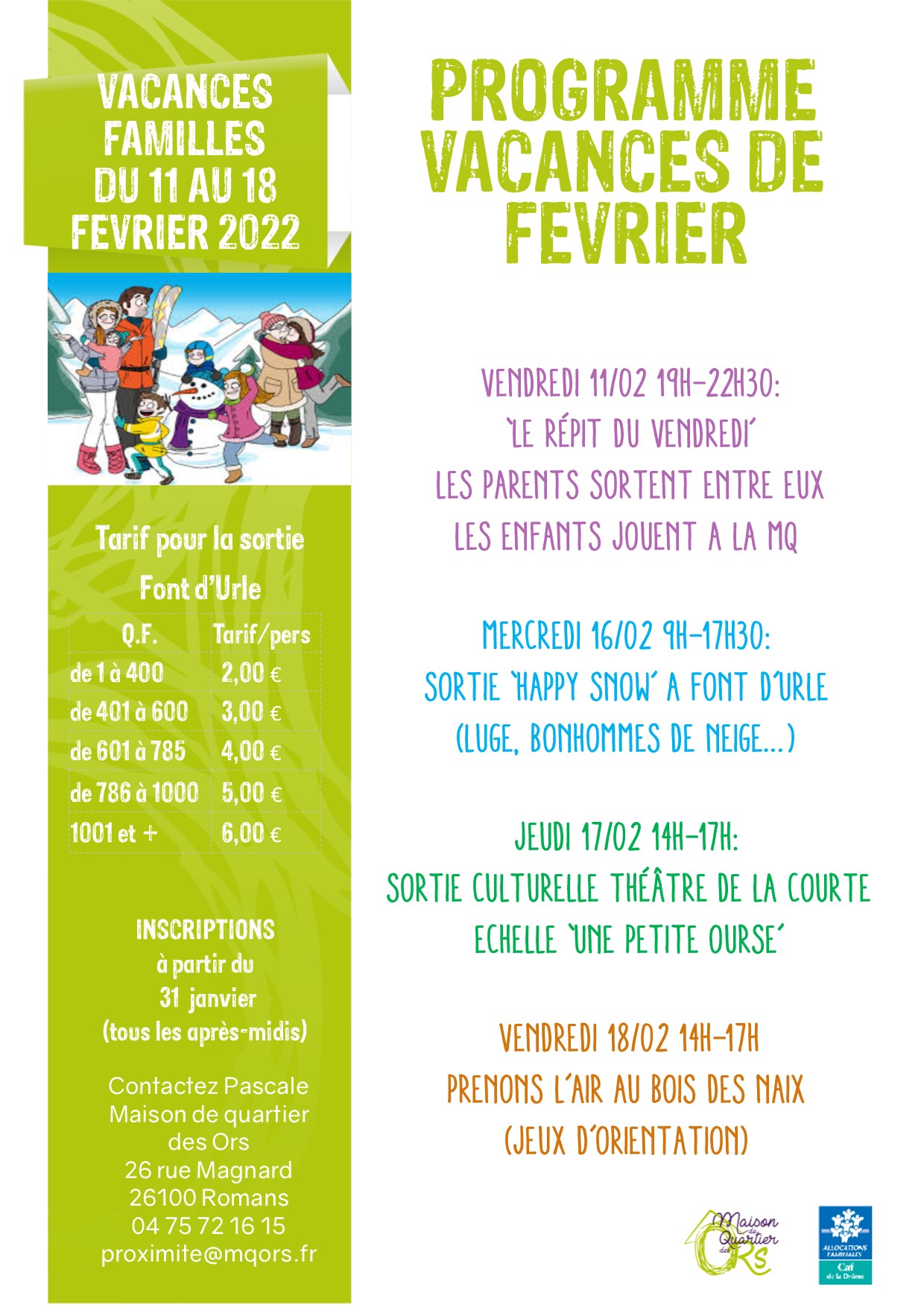 2022 Vacances familles février S1