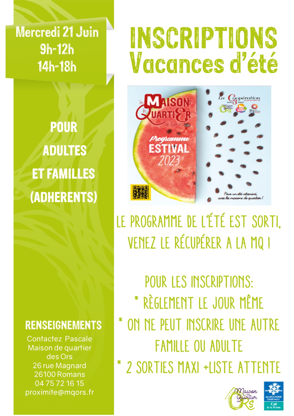 230621 Inscriptions vacances