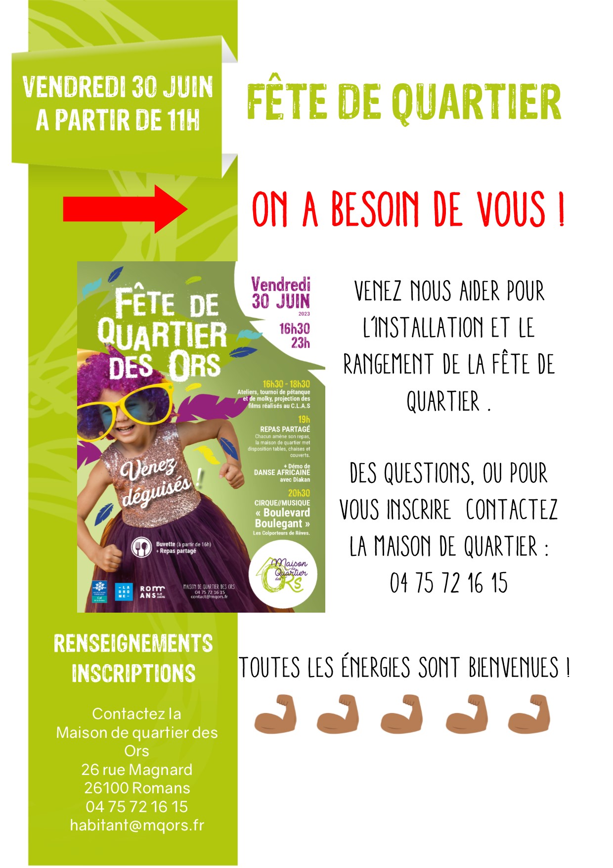230628 Affiche recherche de benevole FQ