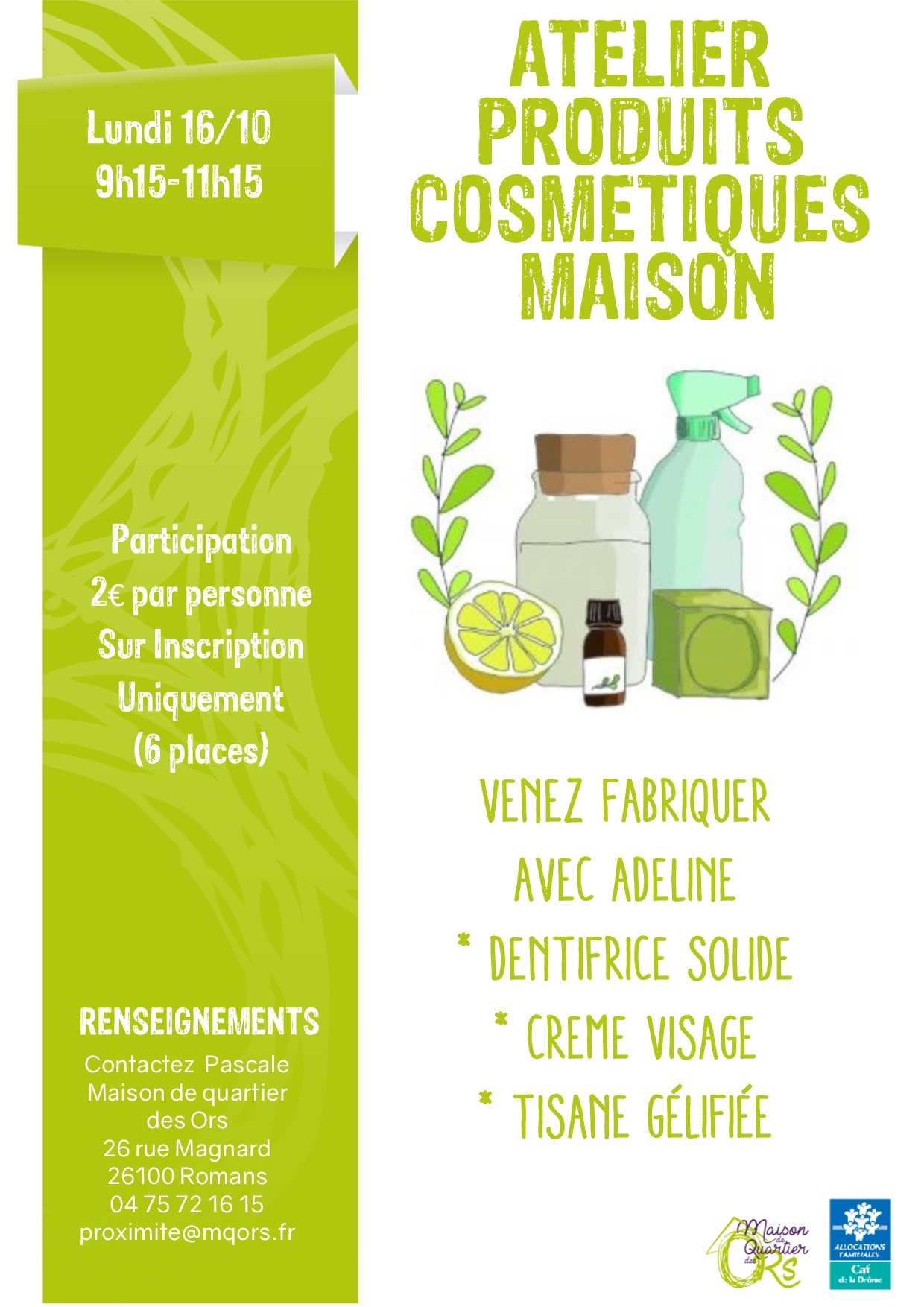 231016 Atelier cosmétiques