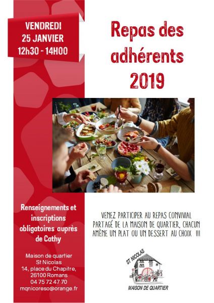 Affiche repas adhérents
