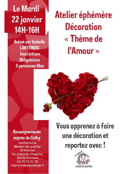 Atelier Fimo éphémère Déco coeur