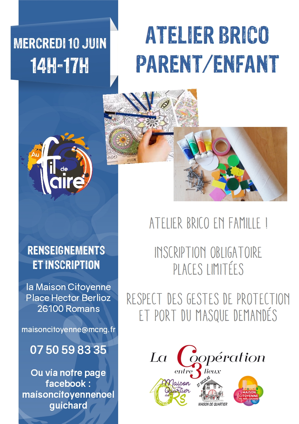 0611 affiche atelier bricolage