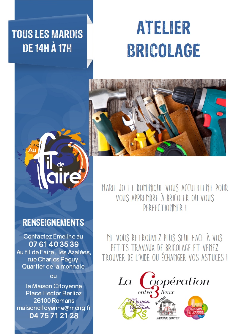 20191022 affiche atelier bricolage