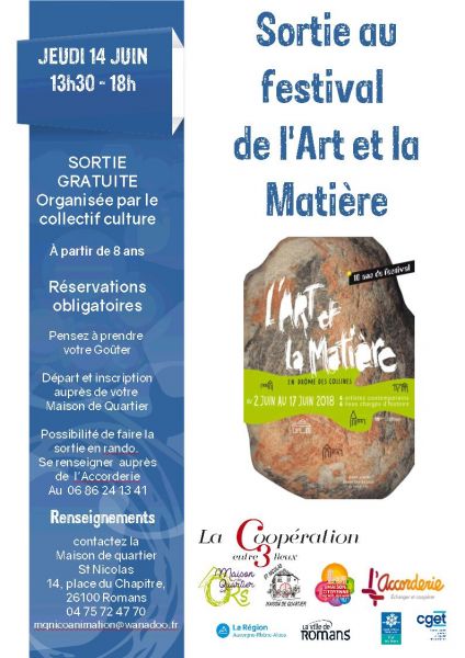 Sortie lArt et la matière 14 juin