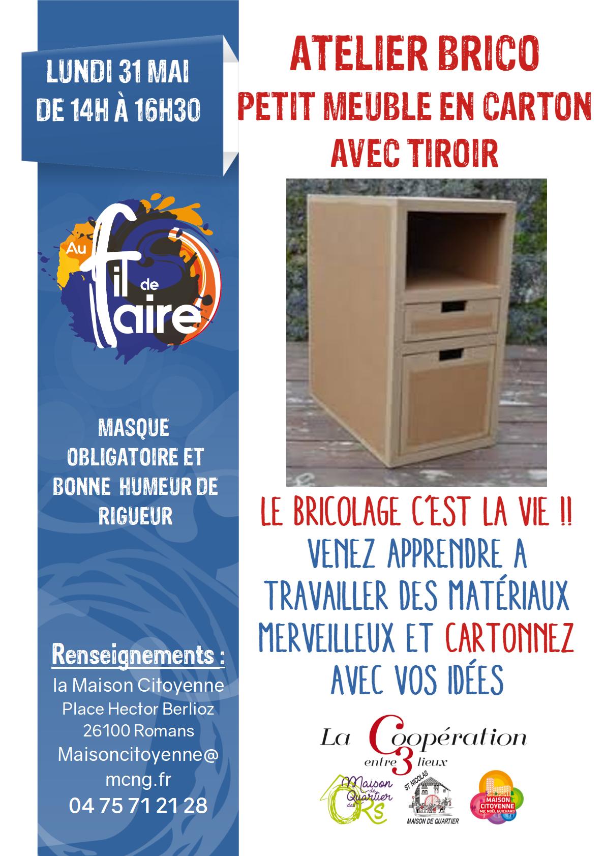 atelier brico meuble carton 210531