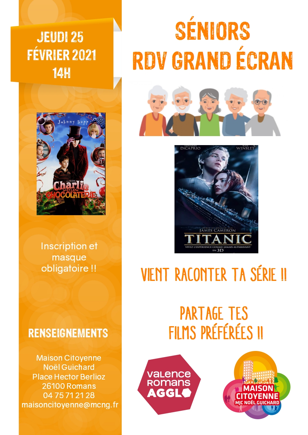 Affiche rdv grand écran