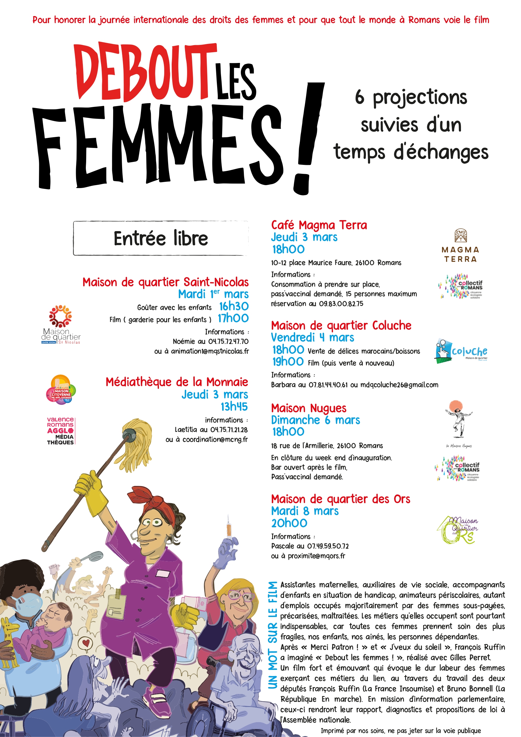 Debout les femmes du 1er au 8 mars 2022 à Romans page 0001