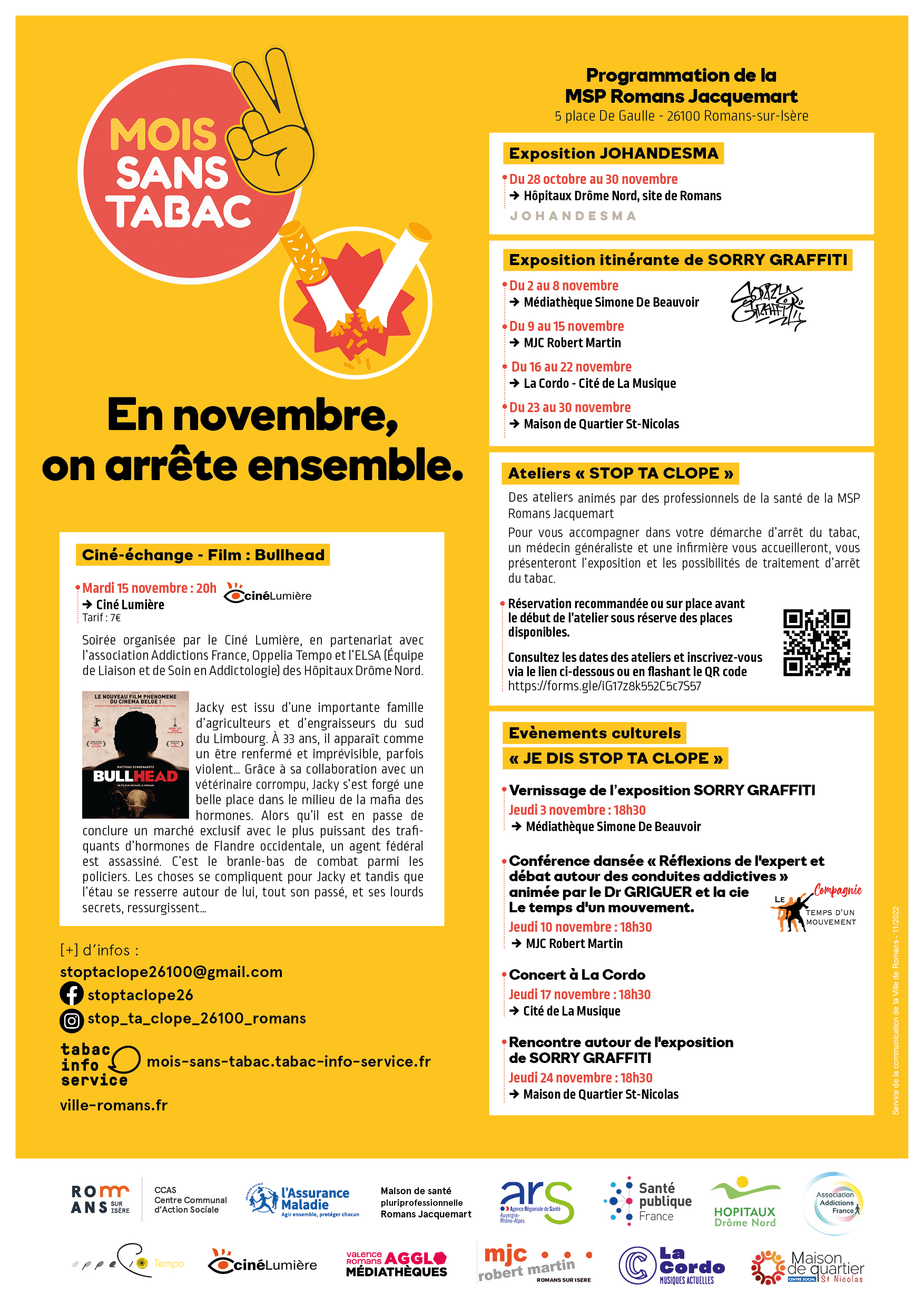 2022.11.24 stop ta clope Affiche Programme A3 VF