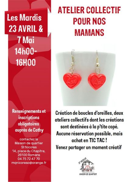 ATELIER fete des meres avril et mai 2019