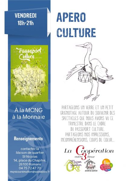 Apéro culture 9.02.18