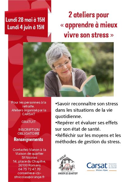 Atelier stress sommeil