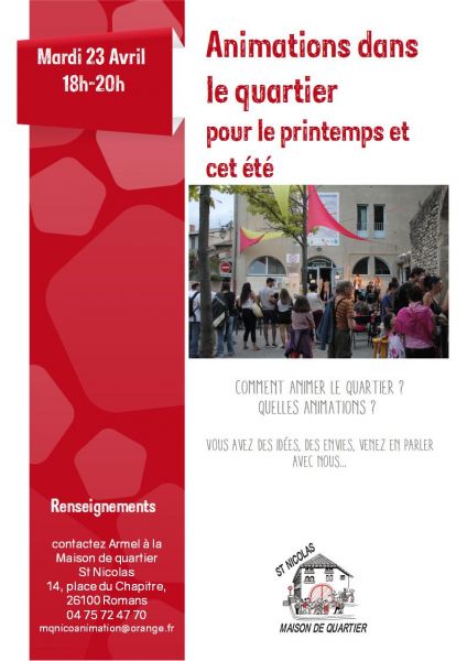 affiche animation de quartier 23.04.2019