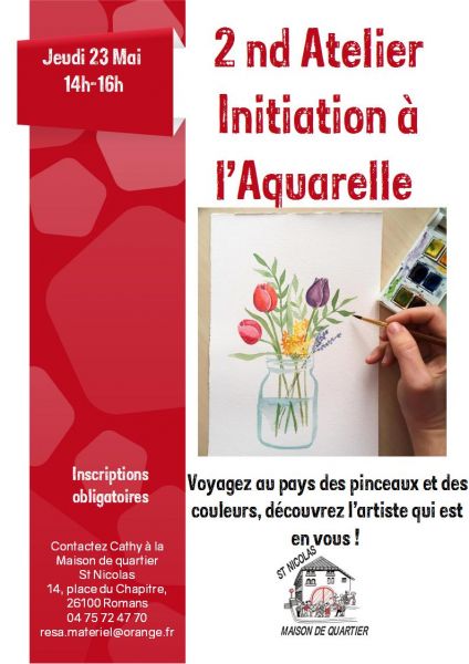 affiche aquarelle 23 mai