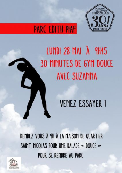 affiche gym douce 28 mai