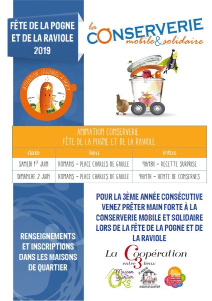 affiche bénévoles fête raviole