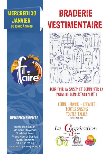braderie du 30 janvier