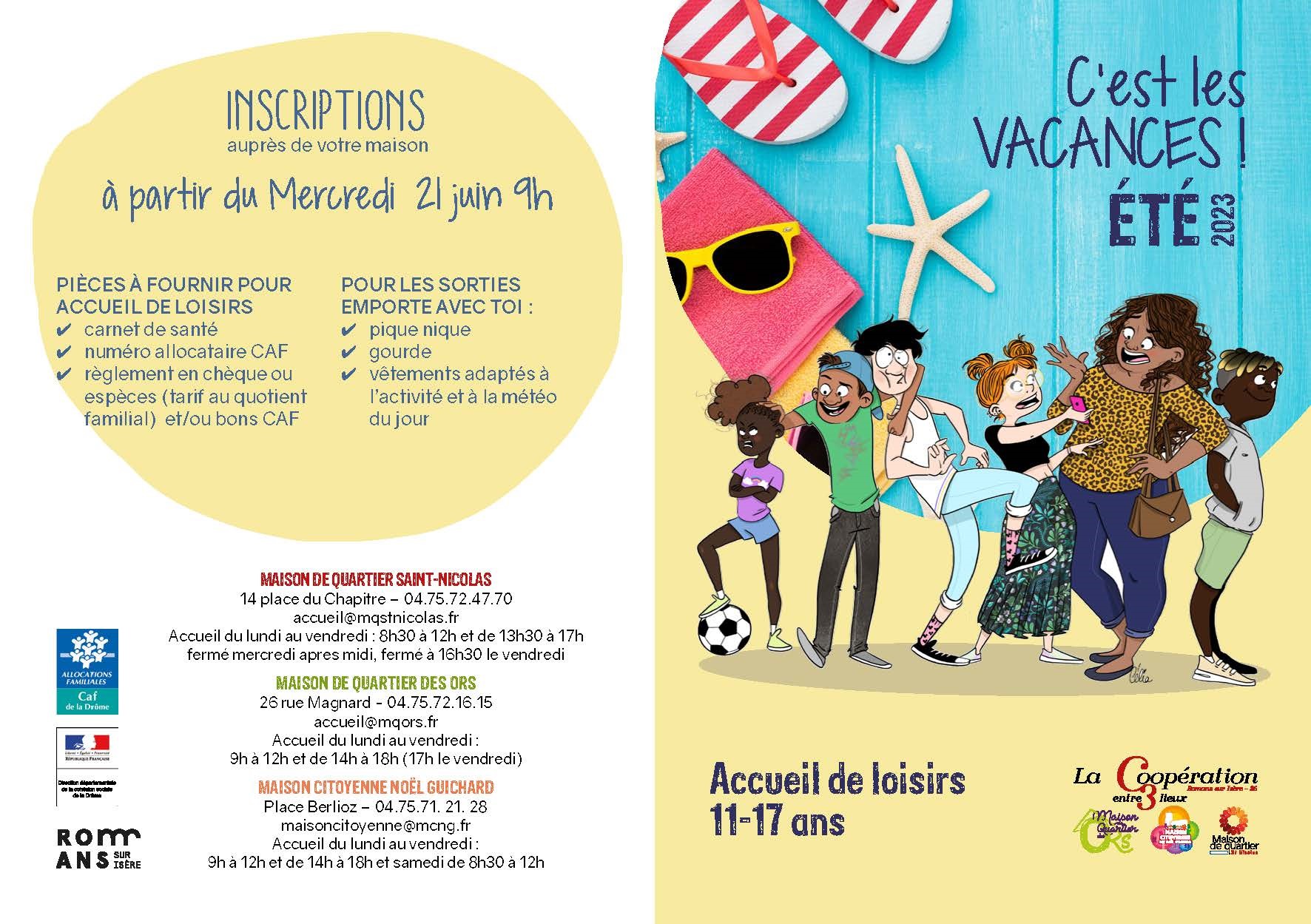 Programme jeunesse été 2023